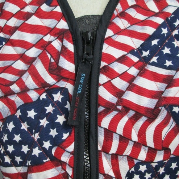Techniche International USA Flag Patriotic Evaporative Cooling Sport Vest S - Picture 5 of 10